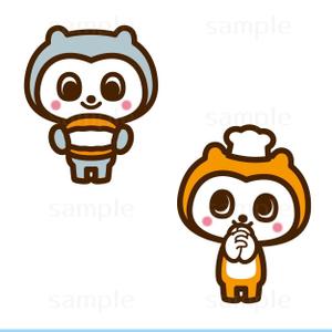 THE_watanabakery (the_watanabakery)さんの韓国マカロン専門店「mindeulle」クマのキャラクターデザインへの提案