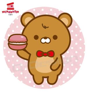 Q-Design (cats-eye)さんの韓国マカロン専門店「mindeulle」クマのキャラクターデザインへの提案