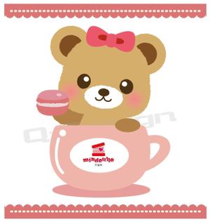 Q-Design (cats-eye)さんの韓国マカロン専門店「mindeulle」クマのキャラクターデザインへの提案