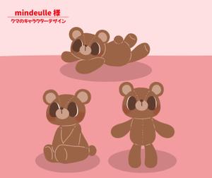 さりー (Sary)さんの韓国マカロン専門店「mindeulle」クマのキャラクターデザインへの提案