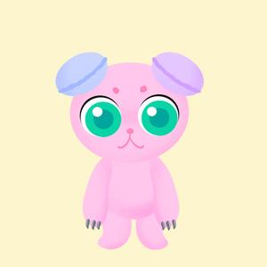 まる (maru_4649)さんの韓国マカロン専門店「mindeulle」クマのキャラクターデザインへの提案