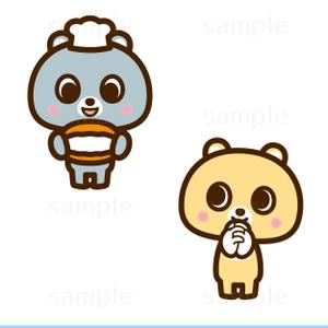 THE_watanabakery (the_watanabakery)さんの韓国マカロン専門店「mindeulle」クマのキャラクターデザインへの提案
