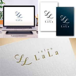 Hi-Design (hirokips)さんの紹介専門出張マッサージ「salon LaLa」のロゴへの提案