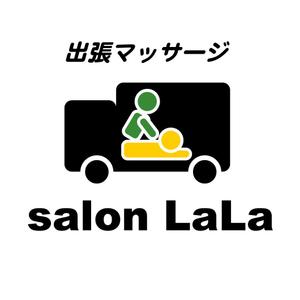 fujio8さんの紹介専門出張マッサージ「salon LaLa」のロゴへの提案