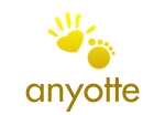 emilys (emilysjp)さんのこどもの手形足形を記念品に残すグッズ「anyotte(アンヨッテ)」のロゴへの提案