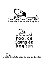 arie (arie7)さんの犬にやさしい、犬と泊まれる貸別荘の「Pool de Sauna de DogRun」のロゴ（商標無）への提案
