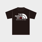 mottさんの車系YouTubeチャンネル「パパパゴー」のプリントTシャツデザインへの提案