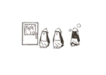 SHIORI-T (shiori-t)さんのペンギンがサウナ室の前で待機しているイラスト／サウナグッズブランド：37zoo（サウナズー）への提案