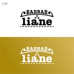 Hi-Design (hirokips)さんの理容室BAR BAR lianeのロゴへの提案