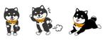 CUBE (cube1)さんの企業のキャラクターデザイン募集（黒柴のポップなデザインをお願いします）への提案