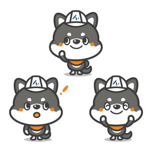 Jelly (Jelly)さんの企業のキャラクターデザイン募集（黒柴のポップなデザインをお願いします）への提案