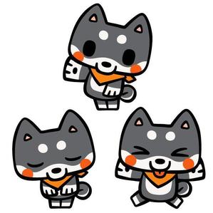 BlackPenguin (BlackPenguin)さんの企業のキャラクターデザイン募集（黒柴のポップなデザインをお願いします）への提案