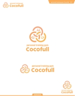 queuecat (queuecat)さんの生理痛や女性の身体の悩みに特化したパーソナルトレーニングジム【Cocofull】のロゴへの提案