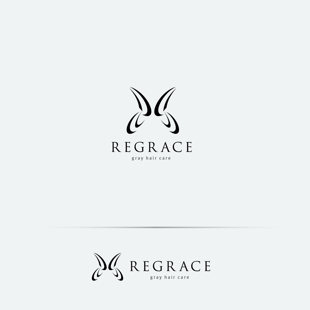 白髪ケアブランド　REGRACE（リグラス）のロゴ作成