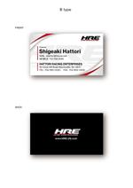 shiromiso  (shiromiso)さんのレーシングチーム「HATTORI RACING ENTERPRISES」の名刺デザインへの提案