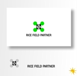 shyo (shyo)さんのドローンによる請負農薬散布業者「NEW RICE FIELD PARTNER」のロゴへの提案