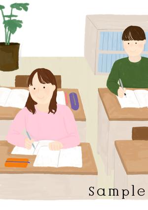 chihiro (chihiro_oo)さんの学習塾のチラシに用いるイラストへの提案