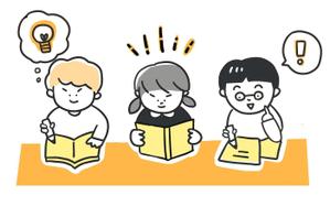 data55 (data55)さんの学習塾のチラシに用いるイラストへの提案