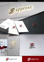 BKdesign (late_design)さんの美容系サロンの会社の「approse 」のロゴへの提案