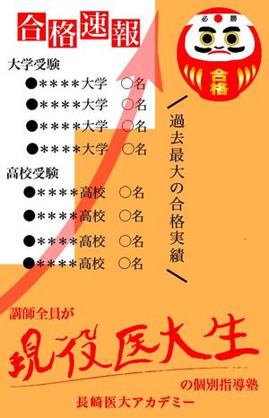 yukako (yukako1211)さんの講師全員が現役医大生（100名以上在籍※全国トップレベル）の個別指導塾合格実績の看板への提案