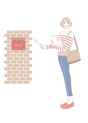 イラストレーターNATSU (illustrator_natsu)さんの30～40代主婦向け　ポスティングスタッフの求人チラシ用イラストへの提案