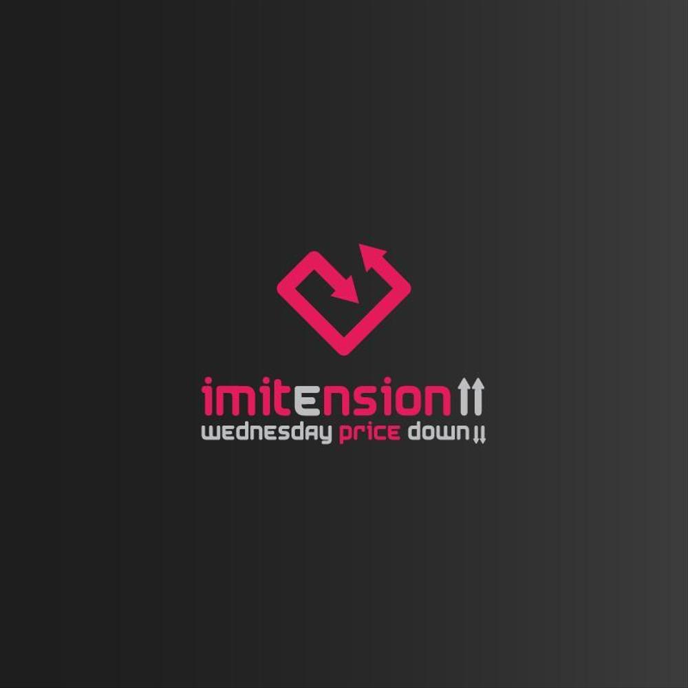 リサイクルアクセサリーのお店「IMITENSION↑↑」のロゴ作成