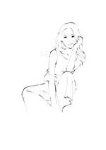 FUKU illust (FUKUIllust)さんの女性向けプロテインパッケージに使う女性の線画(ライン）イラストへの提案