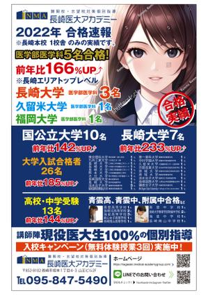 design_studio_be (design_studio_be)さんの講師全員が現役医大生（100名以上在籍※全国トップレベル）の個別指導塾合格実績の看板への提案