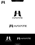 queuecat (queuecat)さんのモバイル充電器ブランド「HAYATE」のロゴへの提案