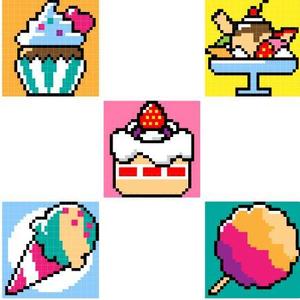 jyuri- (jyuri-)さんの教材のサンプルに使えるドット絵(32×32ピクセルを10個)への提案