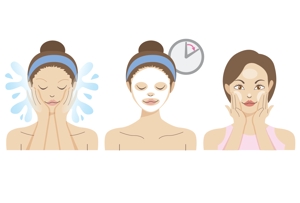 mtoshi_design (mtoshi_lan)さんの美容マスクシートの使用法のイラスト（3コマ）への提案