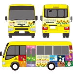 dandelions (dandelions)さんの幼稚園送迎バスのイラストデザイン(車種はトヨタ・コースターです)２校目への提案