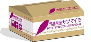 リンクスヘンダー (lhand813)さんの全国量販店での店頭や通販で販売するサツマイモ（生芋）を入れる段ボールデザインへの提案