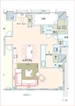 家具インテリアコーディネート (M-Nishimoto)さんの新居　リビングレイアウト　への提案