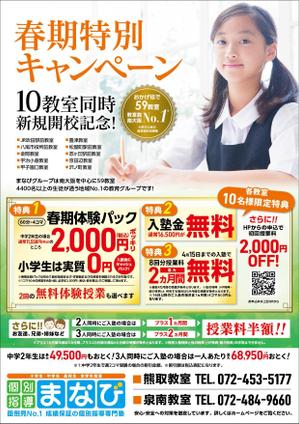 maro (msumi_ike)さんの学習塾チラシ・１学期用・修正（もとデータあり）への提案