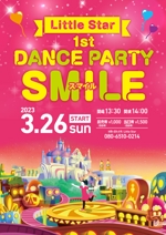 cheshaneco (cheshaneco)さんのダンスの発表会　「1st DANCE PARTY"SMILE"」のポスターデザイン案への提案