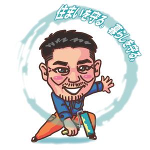 ten-are(テン・アール) (ten-are)さんのリフォーム会社の似顔絵風キャラクター作成への提案