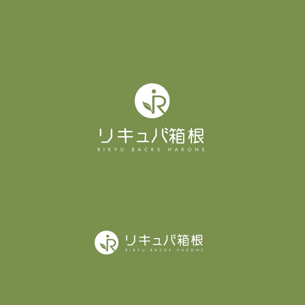 抹茶スイーツ店「リキュバ（RIKYU BACKS）」のロゴ