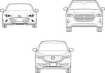 CUBE (cube1)さんのマツダ自動車フロント部分リアル線画イラストへの提案