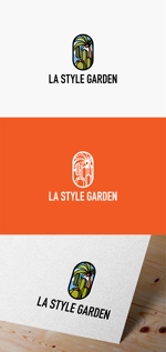GERAWORKS (GERAWORKS)さんのカリフォルニアスタイルの植物販売店「LA STYLE GARDEN」のロゴへの提案