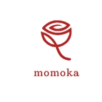 arc design (kanmai)さんの新しい高級化粧品ブランド「MOMOKA」あるいは「momoka」のブランドロゴへの提案
