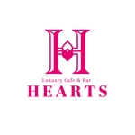 Ex Libris (moonigraph)さんの「Luxuxry Cafe＆ Bar HEARTS」のロゴ作成への提案