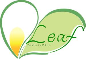 marina (miwama4)さんのアロマヒーリングサロン「Leaf」のロゴへの提案