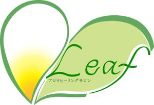 marina (miwama4)さんのアロマヒーリングサロン「Leaf」のロゴへの提案