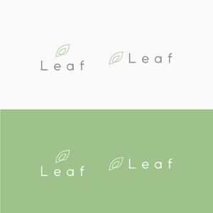 D . l a b o (becky_)さんのアロマヒーリングサロン「Leaf」のロゴへの提案