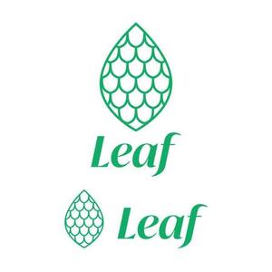 j-design (j-design)さんのアロマヒーリングサロン「Leaf」のロゴへの提案
