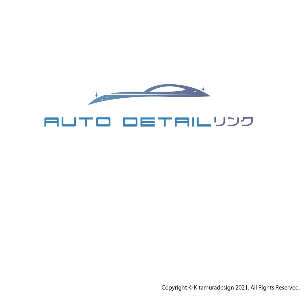 カーコーティング、洗車専門店「auto detail リンク」のロゴ作成