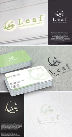 take5-design (take5-design)さんのアロマヒーリングサロン「Leaf」のロゴへの提案