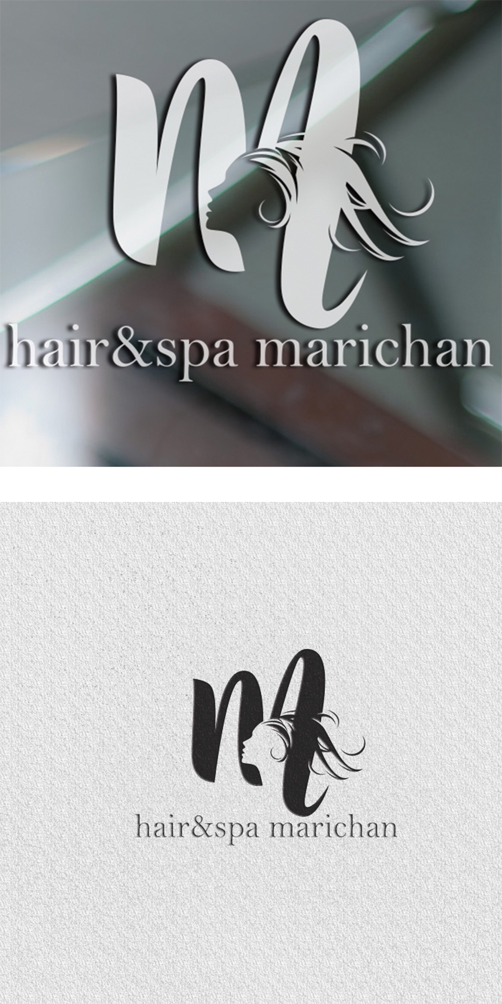 美容室「hair&spa marichan」のロゴ