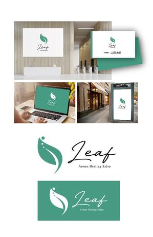 K-J (king_j)さんのアロマヒーリングサロン「Leaf」のロゴへの提案